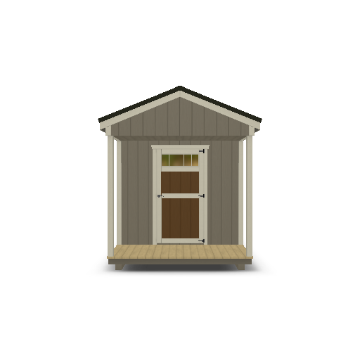 Cabin with Porch 8x16 - Image 2