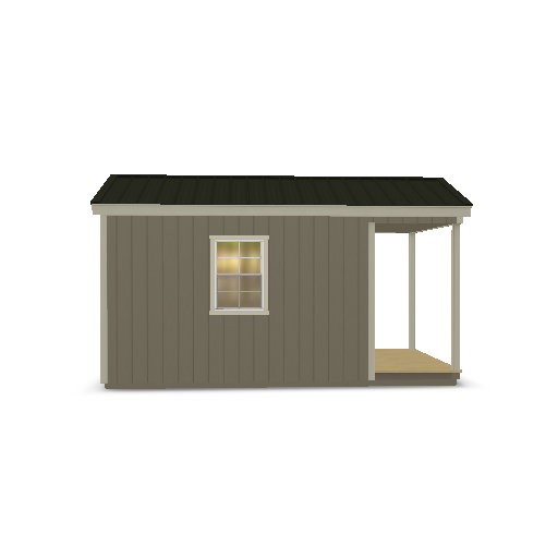 Cabin with Porch 8x16 - Image 4