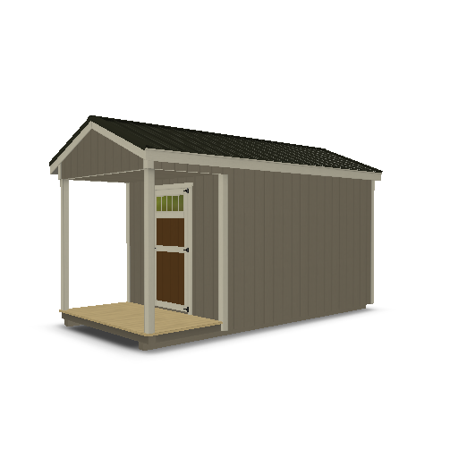 Cabin with Porch 8x16