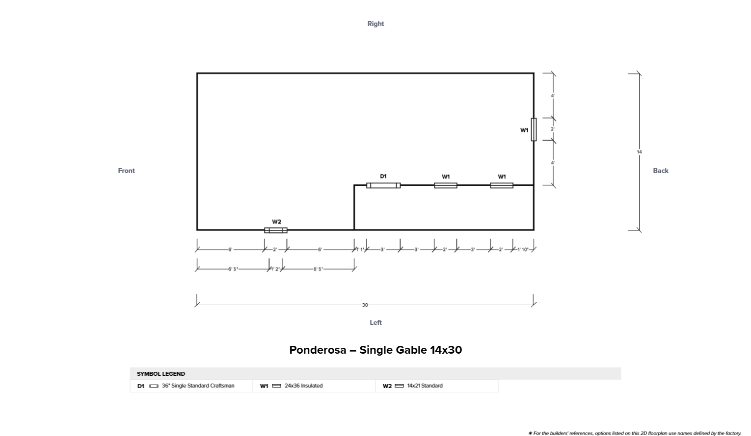 Ponderosa – Single Gable 14x30 - Image 6