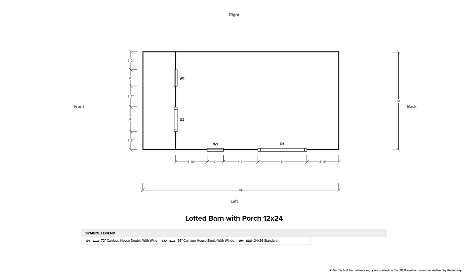 Lofted Barn with Porch 12x24 - Image 6