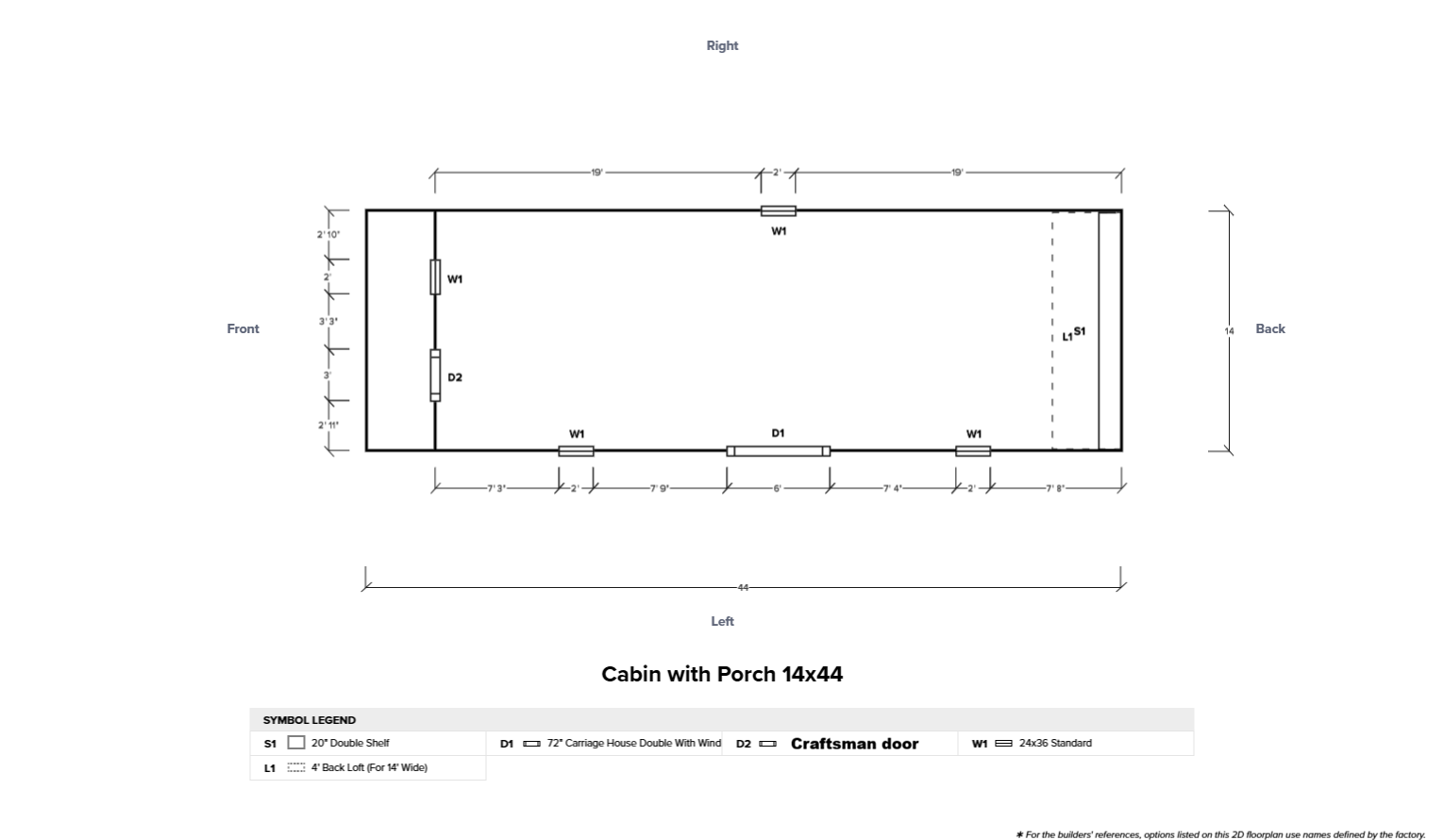 Cabin with Porch 14x44 - Image 6