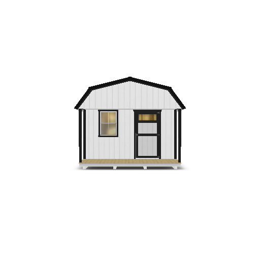 Lofted Barn with Porch 12x24 - Image 2
