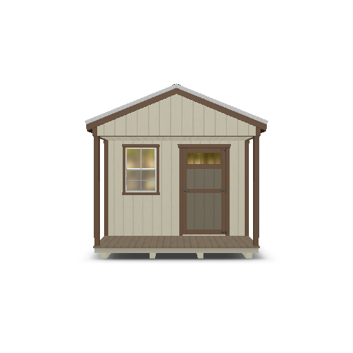 Cabin with Porch 10x16 - Image 2