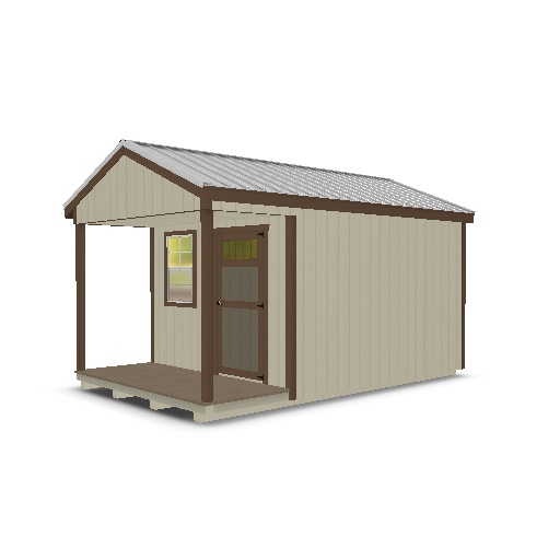 Cabin with Porch 10x16