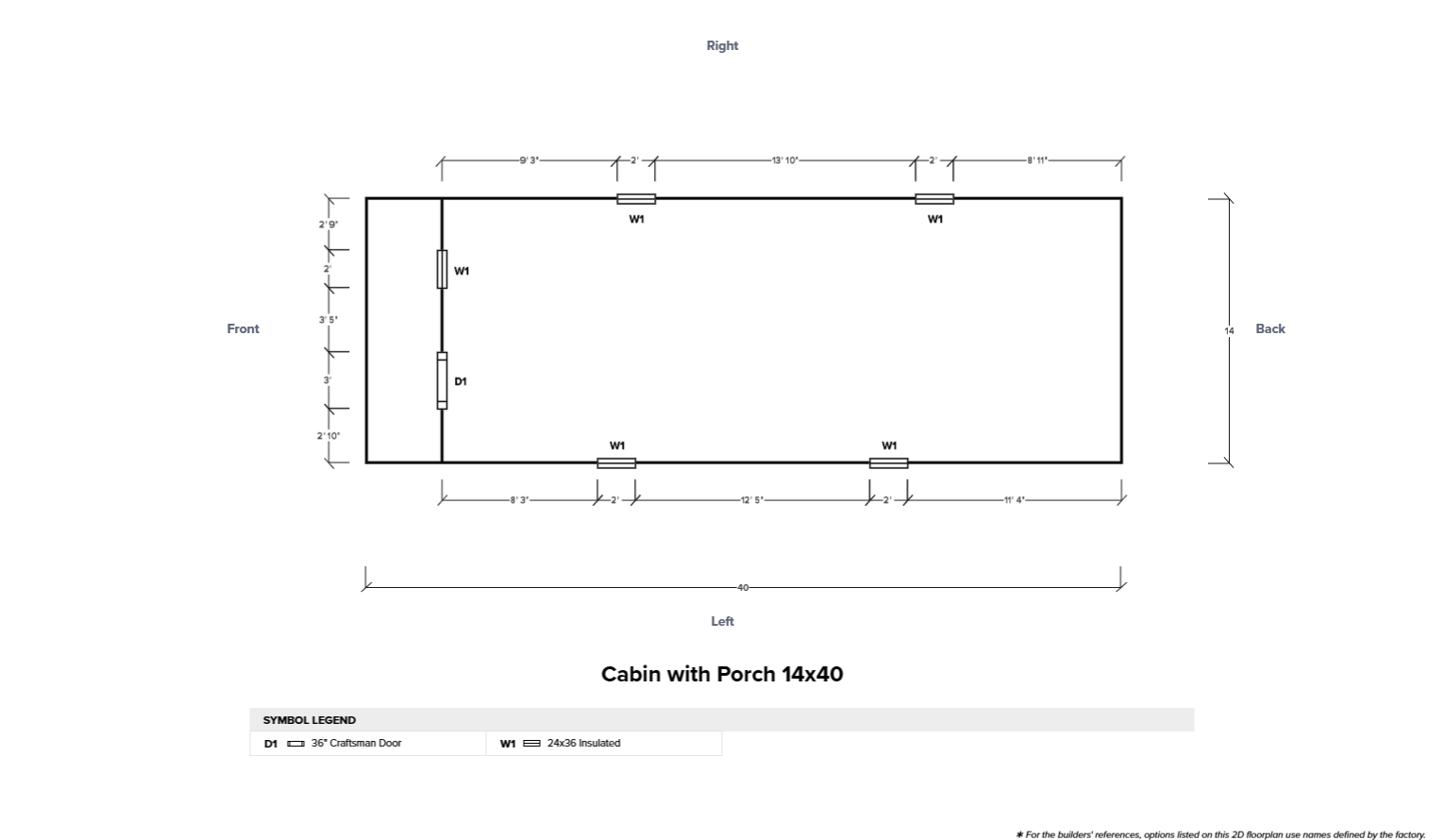 Cabin with Porch 14x40 - Image 6
