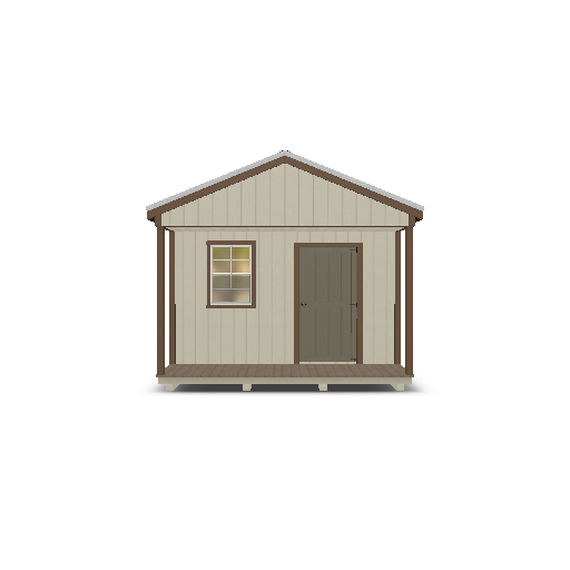 Cabin with Porch 12x20 - Image 2