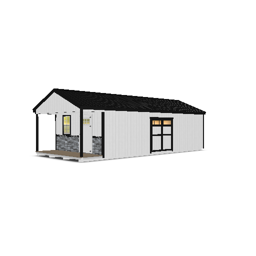 Cabin with Porch 14x32