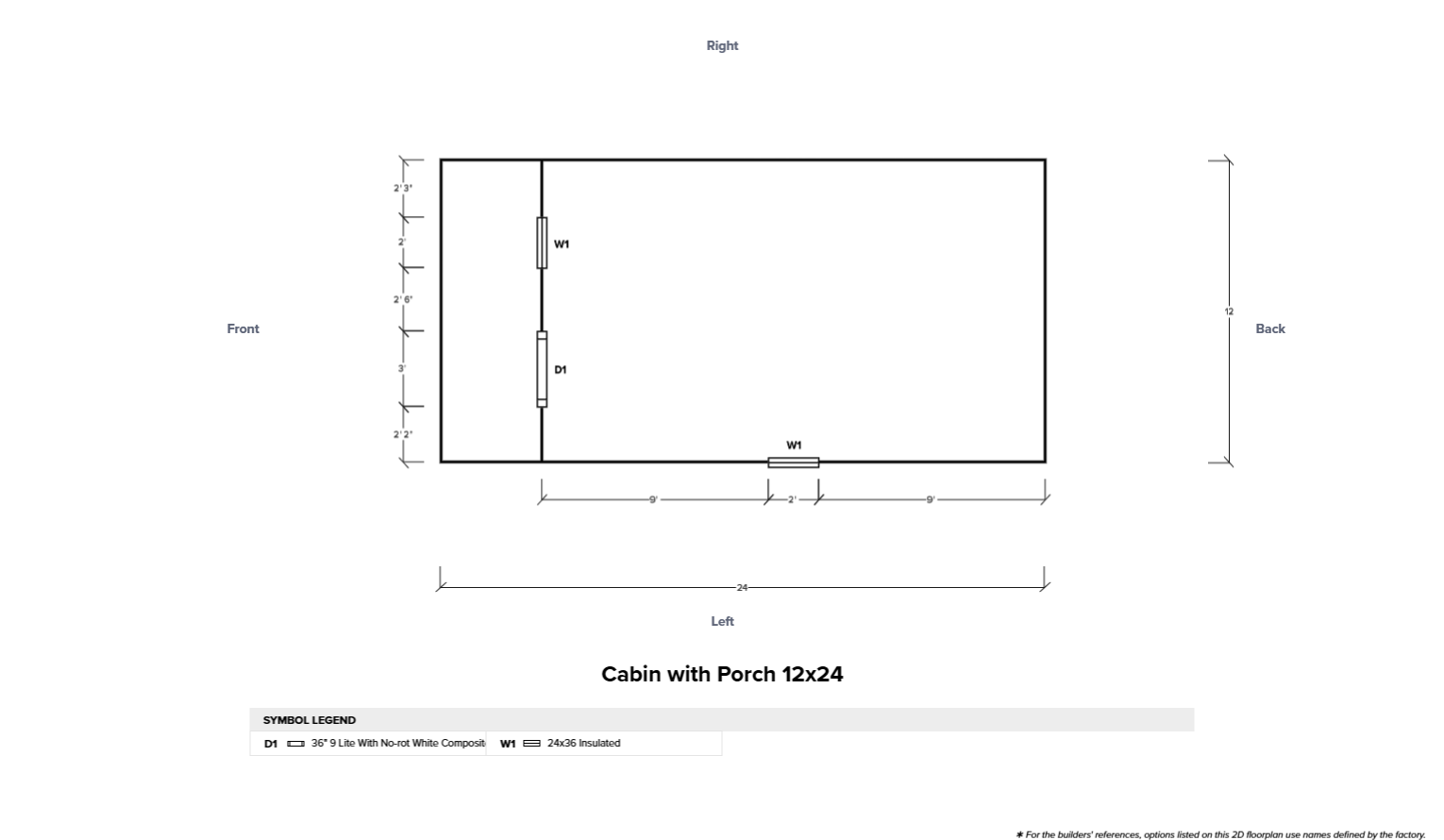 Cabin with Porch 12x24 - Image 6