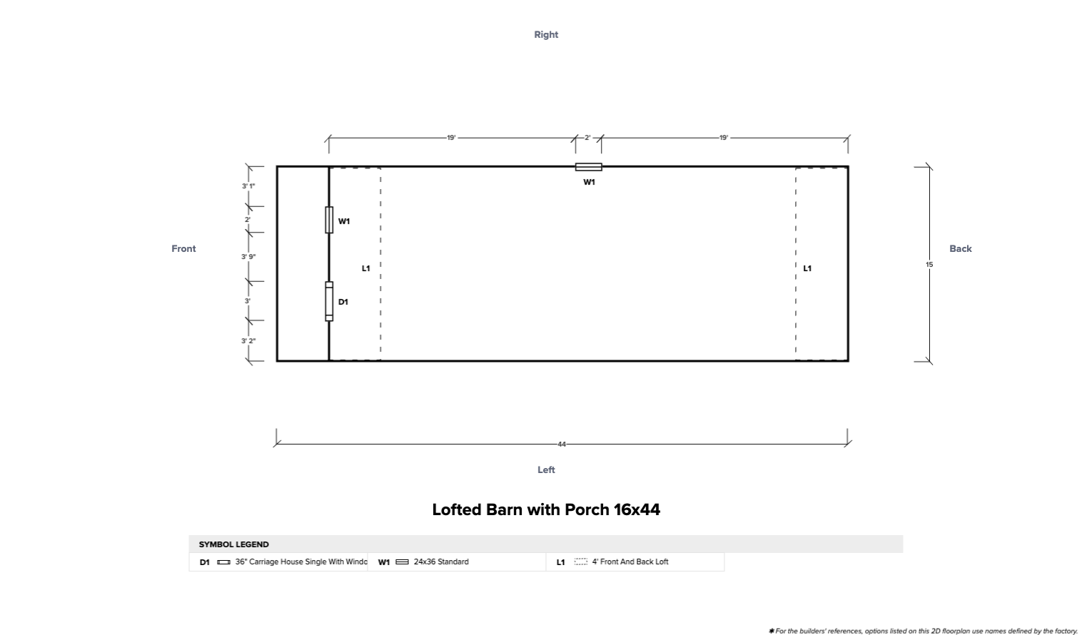 Lofted Barn with Porch 16x44 - Image 6