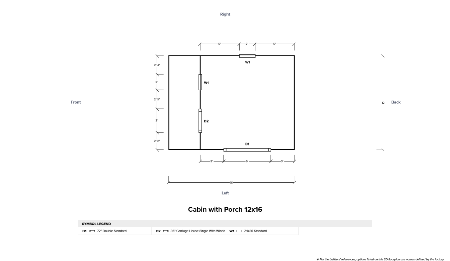 Cabin with Porch 12x16 - Image 6
