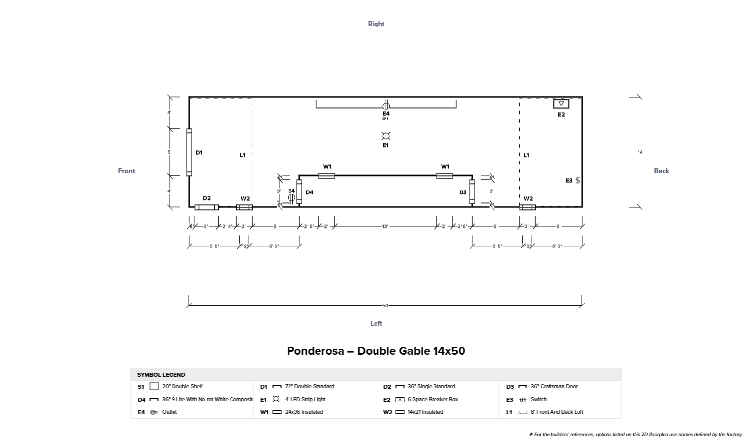 Ponderosa – Double Gable 14x50 - Image 6