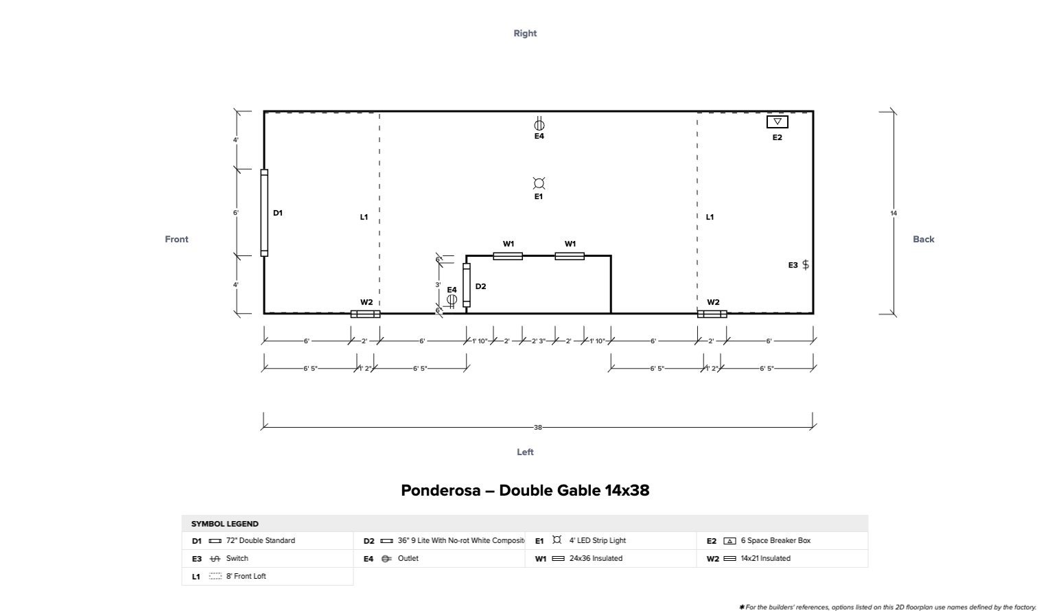 Ponderosa – Double Gable 14x38 - Image 6