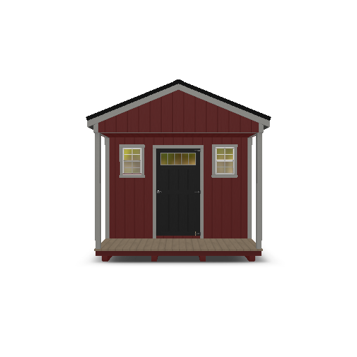 Cabin with Porch 10x16 - Image 2