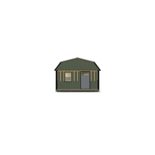 Lofted Barn with Porch 16x44 - Image 2