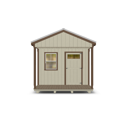 Cabin with Porch 10x16 - Image 2