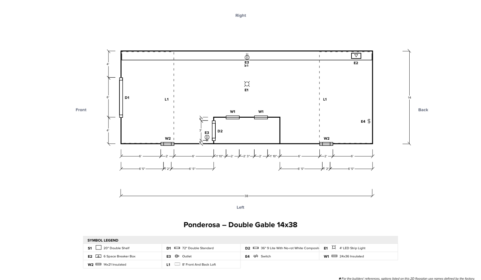 Ponderosa - Double Gable 14x38 - Image 6