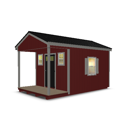 Cabin with Porch 10x16