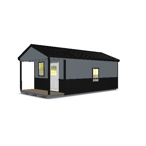 Cabin with Porch 12x24