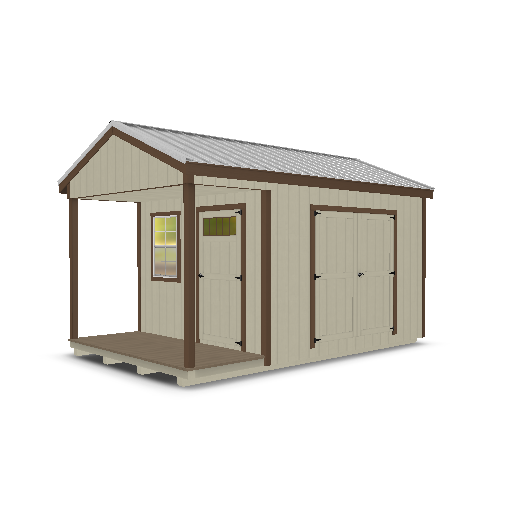 Cabin with Porch 10x16