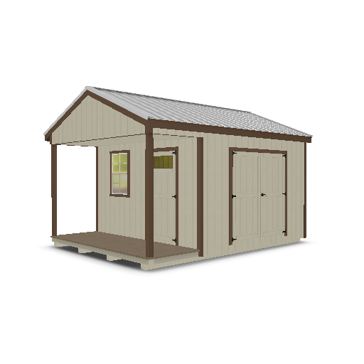 Cabin with Porch 12x16