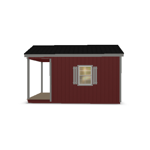 Cabin with Porch 10x16 - Image 5